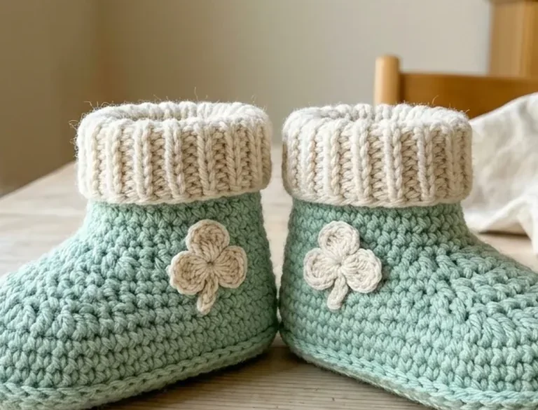Mint Clover Baby Booties Crochet Pattern: 15 Ideas