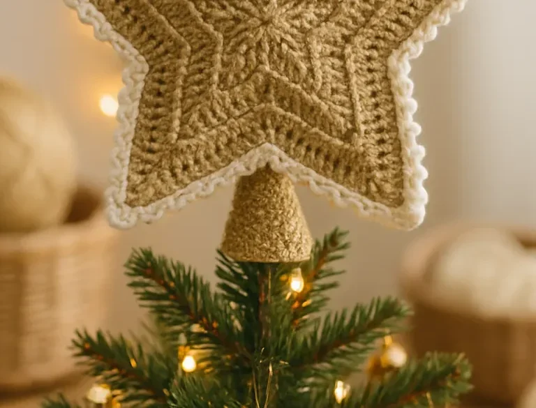 Gold Star Tree Topper Crochet Pattern: 9 Ideas