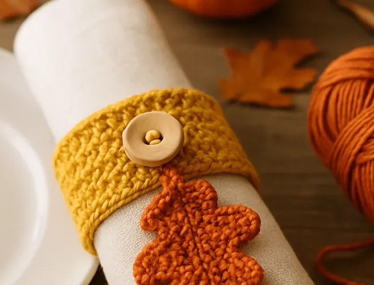 Crochet Thanksgiving Napkin Rings: 9 Table Ideas