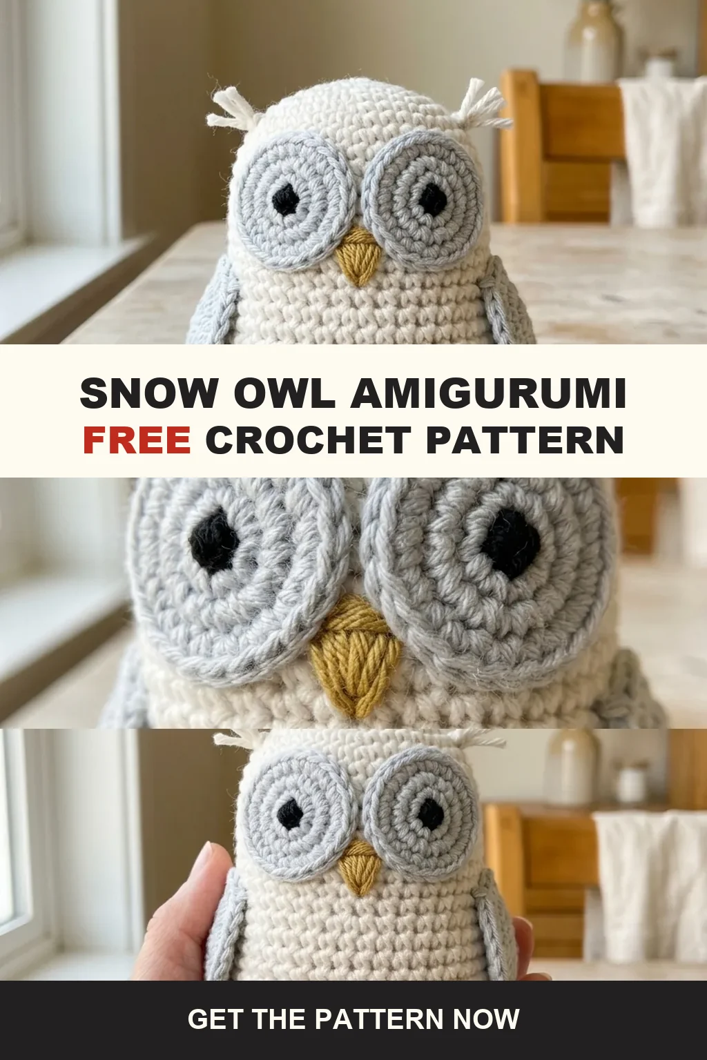 Snow owl amigurumi crochet pattern ideas